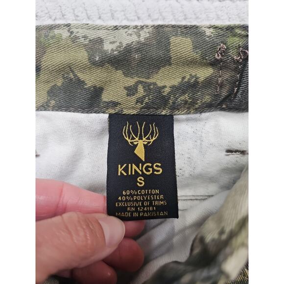 Kings Pants Mens Small Cargo Camoflauge Hunting Outdoor Utility - Picture 4 of 6